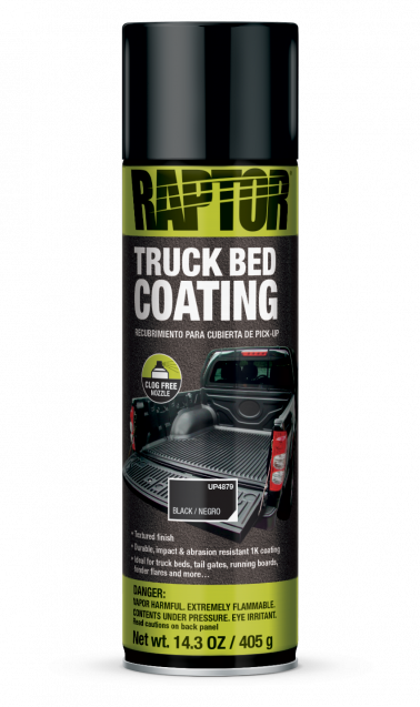 RAPTOR Black Truck Bed Coating Spray 14.3 Oz.